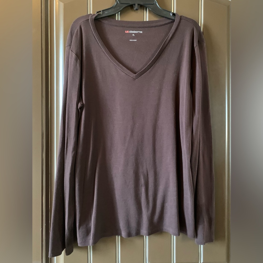 Liz Claiborne Long Sleeve T-shirt, XL